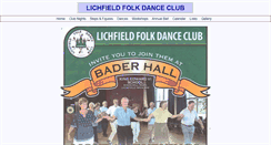 Desktop Screenshot of lichfieldfolkdanceclub.co.uk